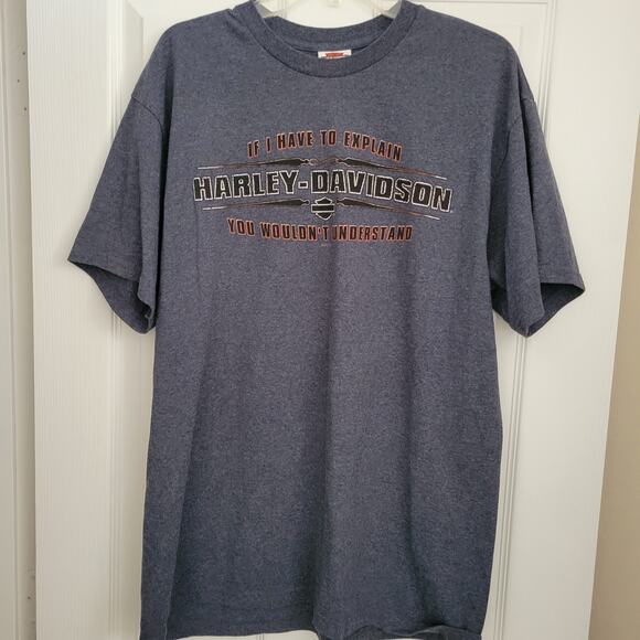 Harley Davidson Renegade Tee Shirt Alexandria LA X-Large Unique - Picture 8 of 10